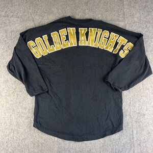 Fanatics Shirt Women's S Vegas Golden Knights Black Lace Up Spirit Jersey NHL